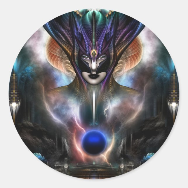 Taidushan Sai Spirit Of Power WD Classic Round Sticker (Front)