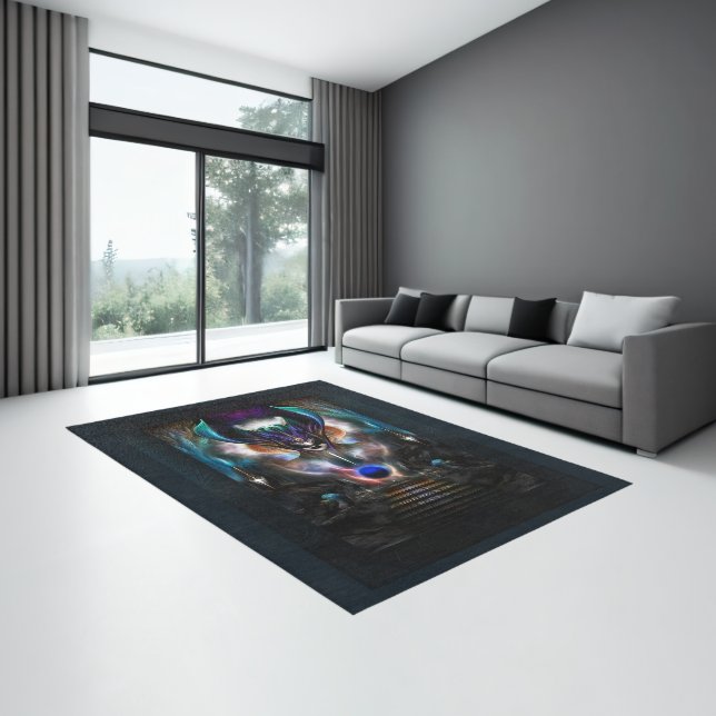 Taidushan Sai Spirit Of Power WD Fractal Art Rug (Insitu (Indoor 3))