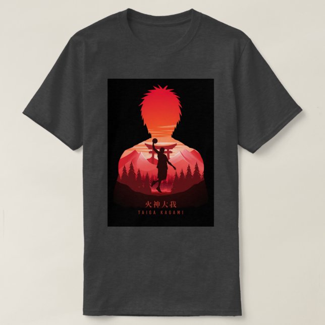 Taiga Kagami Kuroko Basuke T-Shirt (Design Front)