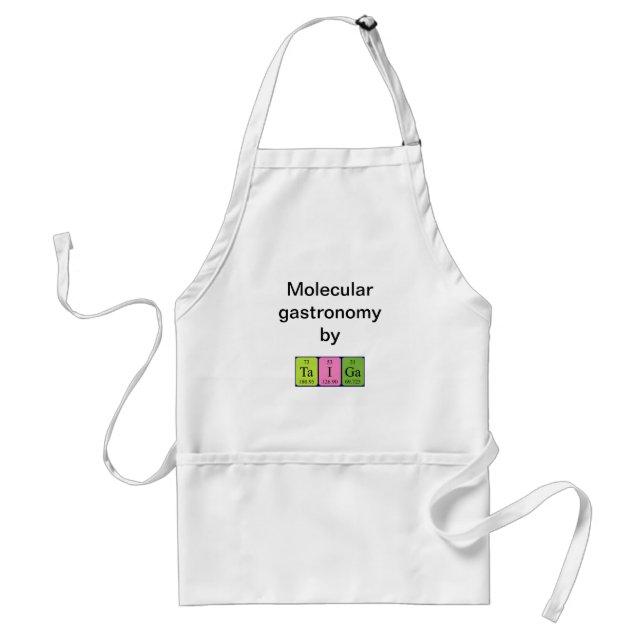 Taiga periodic table name apron (Front)