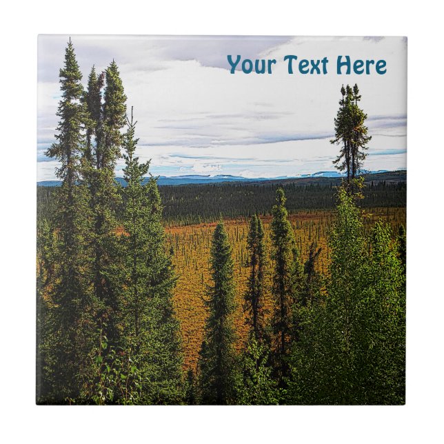 Taiga Summer Ceramic Tile (Front)