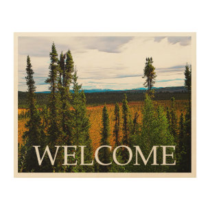 Taiga Summer - Welcome Wood Wall Art