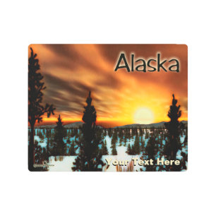 Taiga Sun - Alaska Metal Print