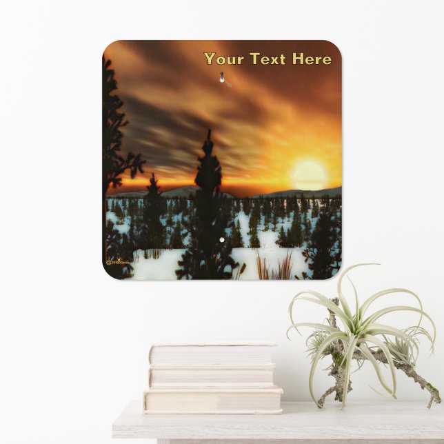 Taiga Sun Metal Sign (In Situ(Wall))