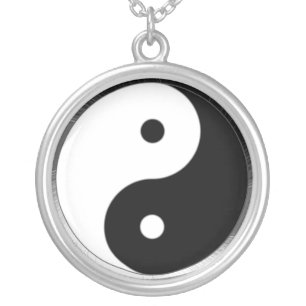 Taijitu Silver Plated Necklace