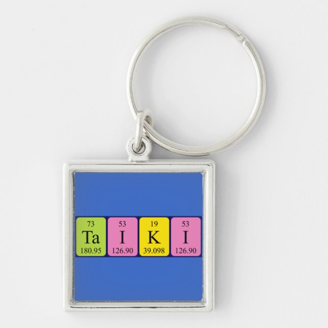 Taiki periodic table name keyring (Front)