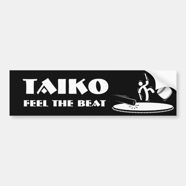 Taiko - Feel the Beat - Bumper Sticker (Front)