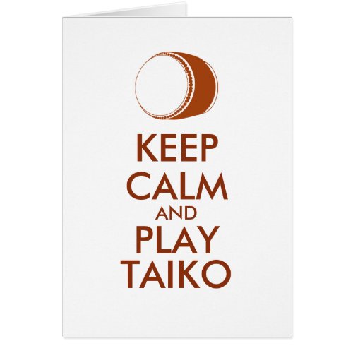 Taiko Gifts Keep Calm and Play Taiko Drum Custom