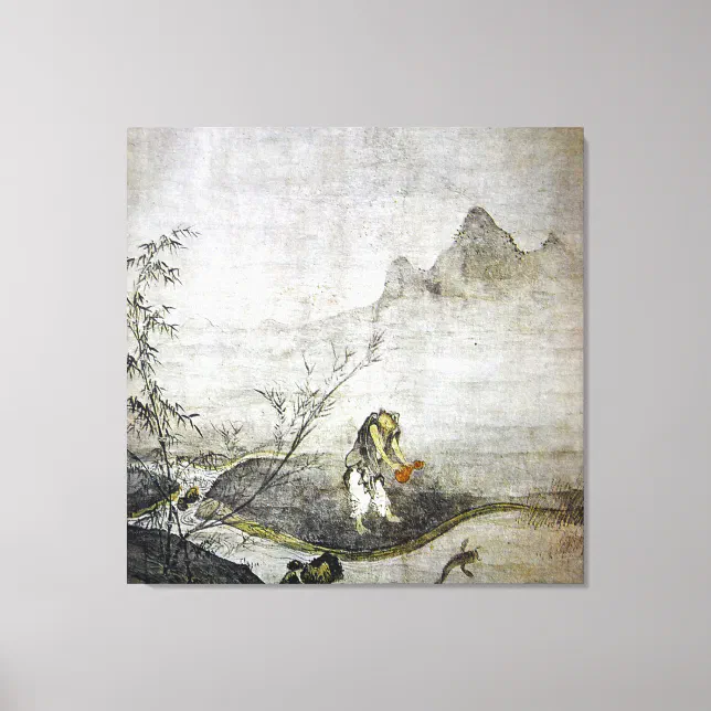 Taikō Josetsu / Catching a Catfish With a Gourd / Canvas