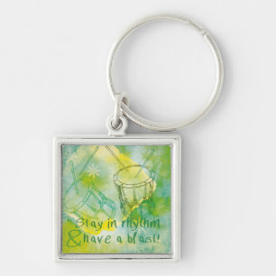 Taiko keychain with cute quote