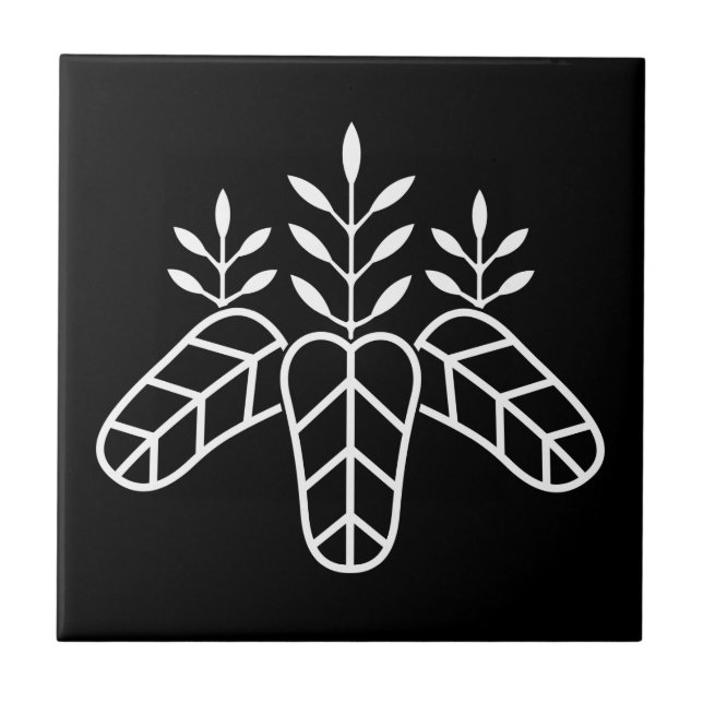 Taiko paulownia ceramic tile (Front)