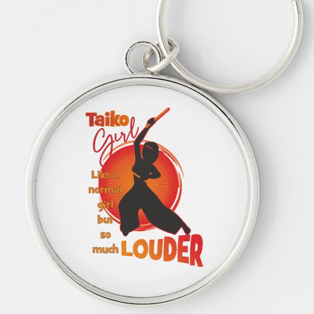 TaikoGirl (halflang)  Keychain (Front)