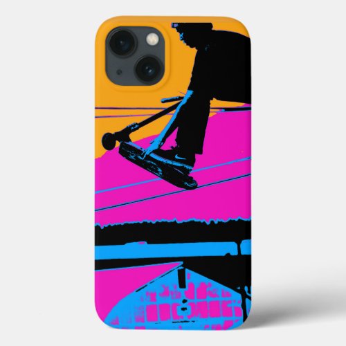 Tail Grabbing High Flying Scooter iPhone 13 Case