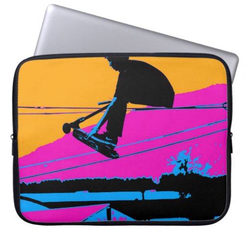 Tail Grabbing High Flying Scooter Laptop Sleeve