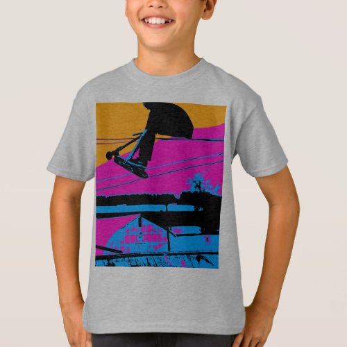 Tail Grabbing High Flying Scooter T_Shirt