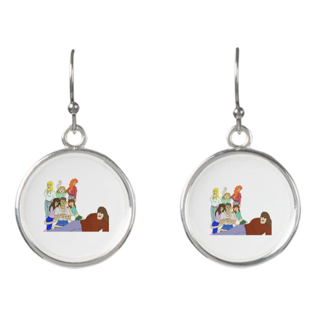 Tail harem   earrings (Front)