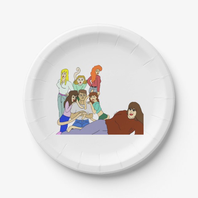 Tail harem   paper plates (Front)
