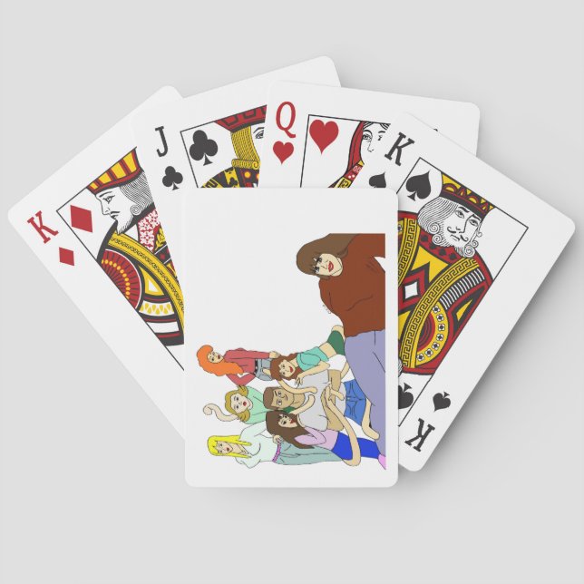 Tail harem  poker cards (Back)