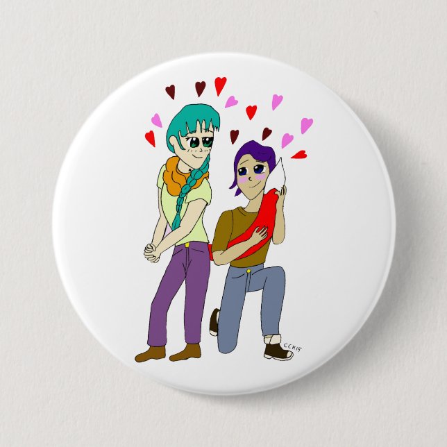 tail love button (Front)