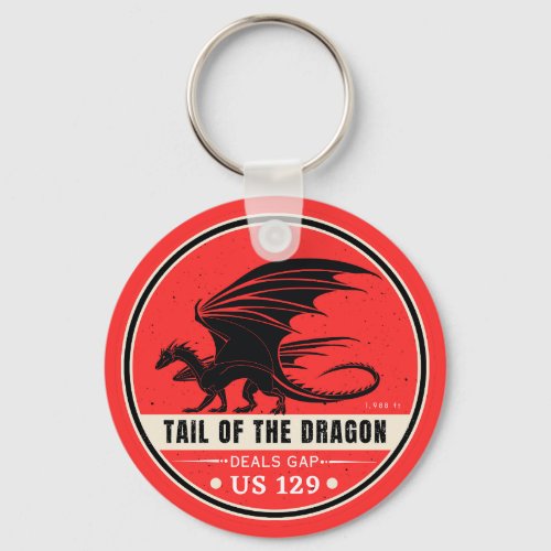 Tail of the Dragon Deals Gap Motorcycle road trip Keychain