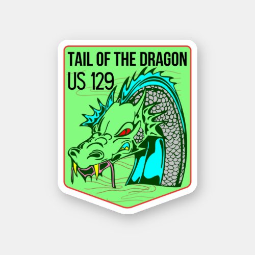 Tail of the Dragon Deals Gap Motorcycle road trip  Sticker