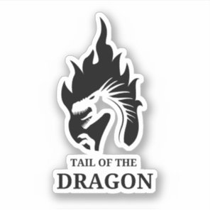 Tail of the Dragon Deals Gap Motorcycle road trip  Sticker
