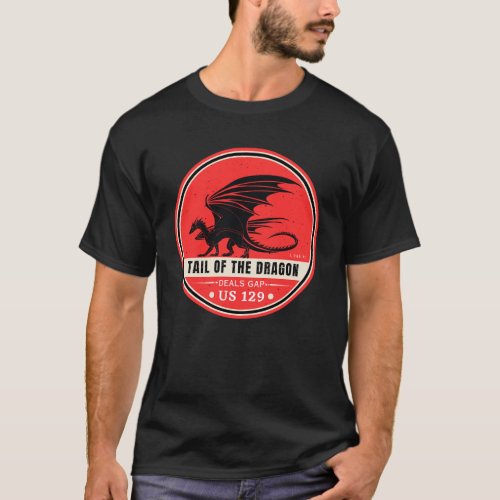 Tail of the Dragon Deals Gap Motorcycle road trip T_Shirt