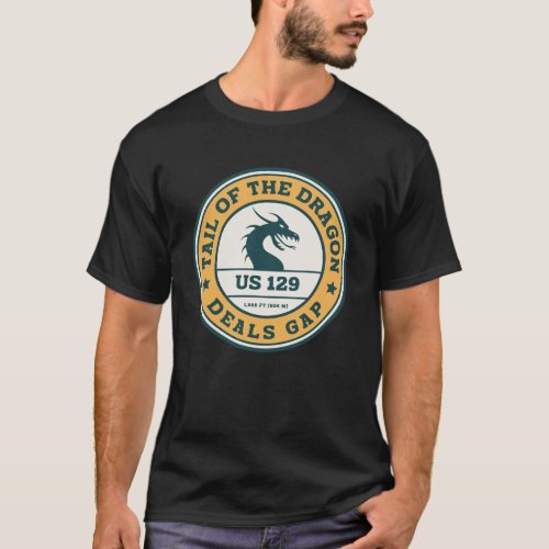 Tail of the Dragon Deals Gap Motorcycle road trip T_Shirt