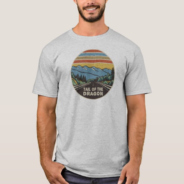 Tail Of The Dragon Mountains T-Shirt (Front)
