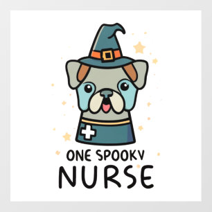 Tail-Wagging Fun for Halloween One Spooky Nurse Do Wall Decal