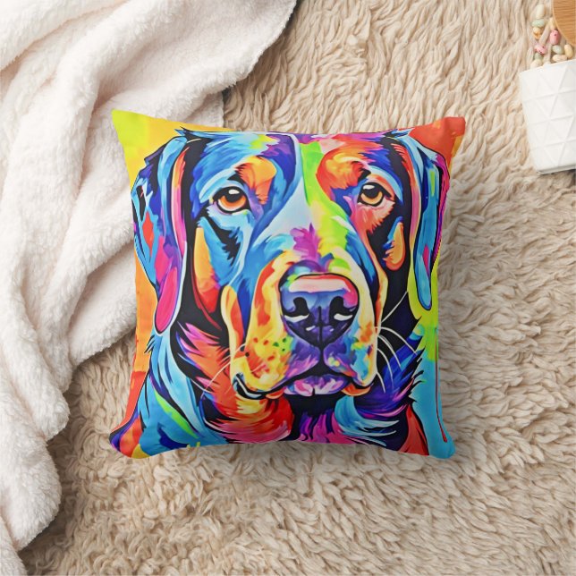 Tail-Wagging Masterpieces: Best Dog Art Throw Pillow (Blanket)