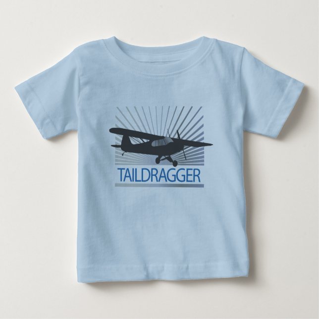 Taildragger Airplane Baby T-Shirt (Front)