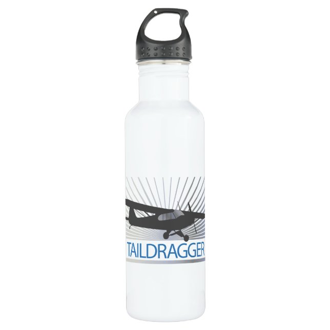 Taildragger Airplane Water Bottle (Front)