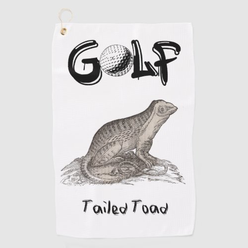 Tailed Toad Golf Towel