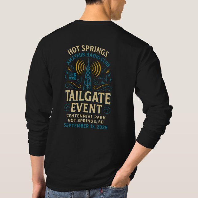 Tailgate Event T-Shirt Black - Decal Back Side (Back)