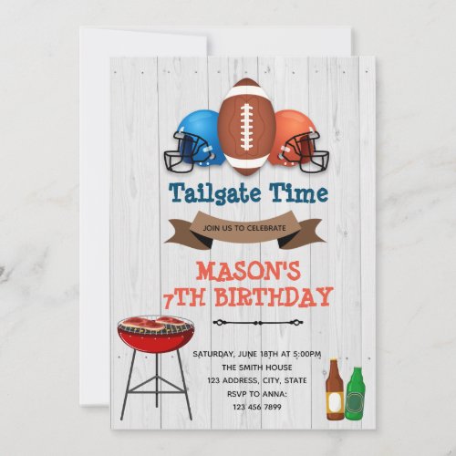 Tailgate party invitation