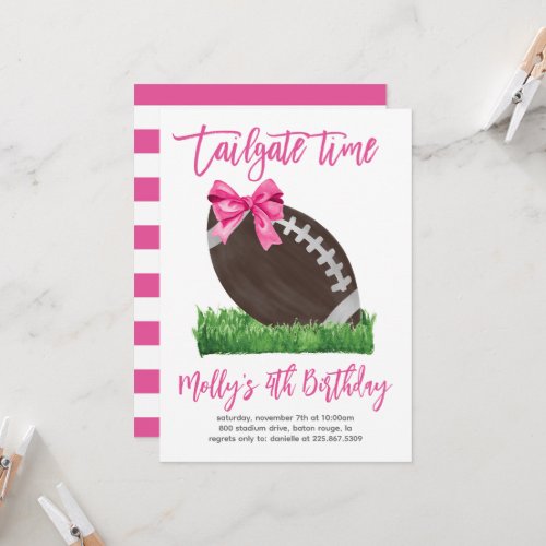 Tailgate Time Birthday Invitation