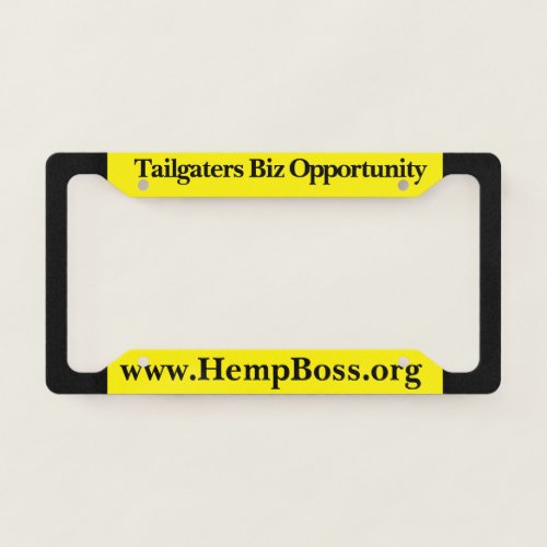 Tailgaters Biz Opportunity  License Plate Frame