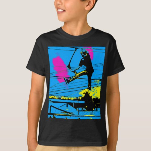 Tailgating _ High Flying Scooter Stunt T_Shirt