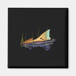 Tailing Redfish Red Drum Fish Shirt Redfish Tail  Magnet