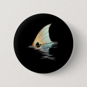 Tailing Redfish Redfish Tail Red Drum Fish Shirt Button