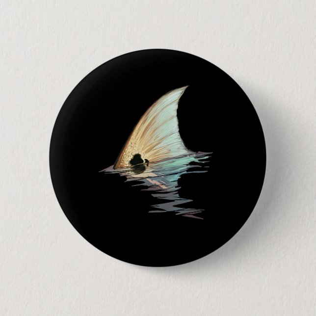 Tailing Redfish Redfish Tail Red Drum Fish Shirt  Button (Front)