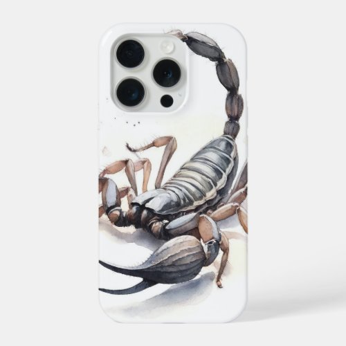 Tailless Whip Scorpion Watercolor IREF279 _ Waterc iPhone 15 Pro Case