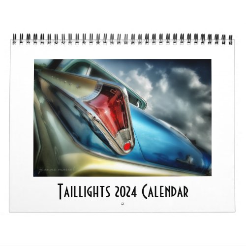 Taillights 2024 Classic Car Calendar
