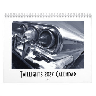 Taillights 2027 Classic Car Calendar
