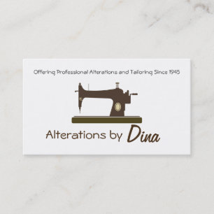 Tailor, Alterations, Tailoring, Seamstress, Tailor Business Card