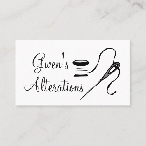 Tailor Alterations Tailoring Seamstress Tailor Business Card