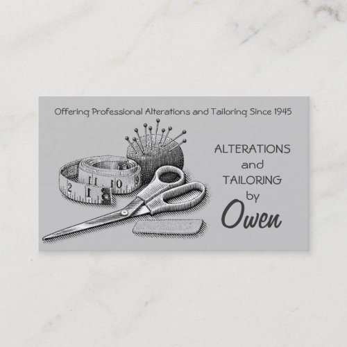 Tailor Alterations Tailoring Seamstress Tailor Business Cards