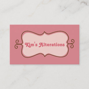 Tailor, Alterations, Tailoring, Seamstress, Tailor Business Card