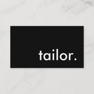 tailor. business card